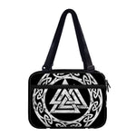 Viking Valhalla Symbol Print Double Strap Bible Bag
