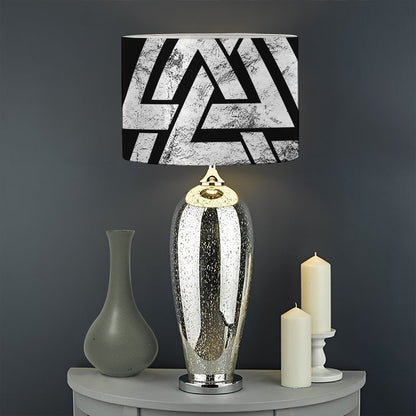 Viking Valhalla Symbol Print Drum Lamp Shade