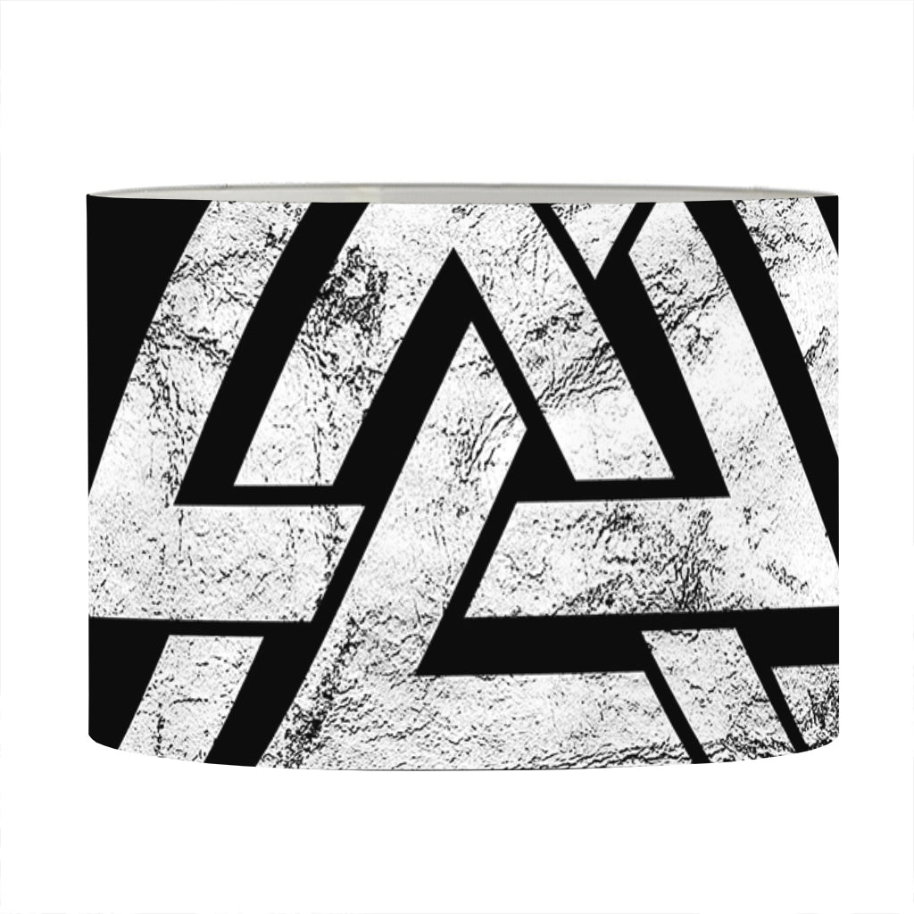 Viking Valhalla Symbol Print Drum Lamp Shade