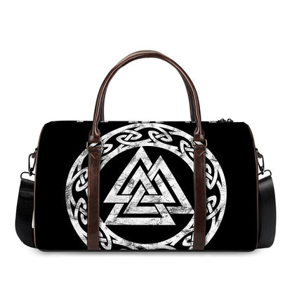 Viking Valhalla Symbol Print Duffle Bag