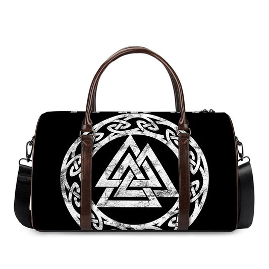 Viking Valhalla Symbol Print Duffle Bag