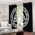 Viking Valhalla Symbol Print Extra Wide Grommet Curtains