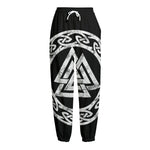 Viking Valhalla Symbol Print Fleece Lined Knit Pants