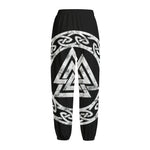 Viking Valhalla Symbol Print Fleece Lined Knit Pants
