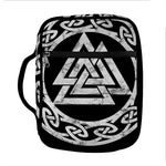 Viking Valhalla Symbol Print Front Pocket Bible Bag