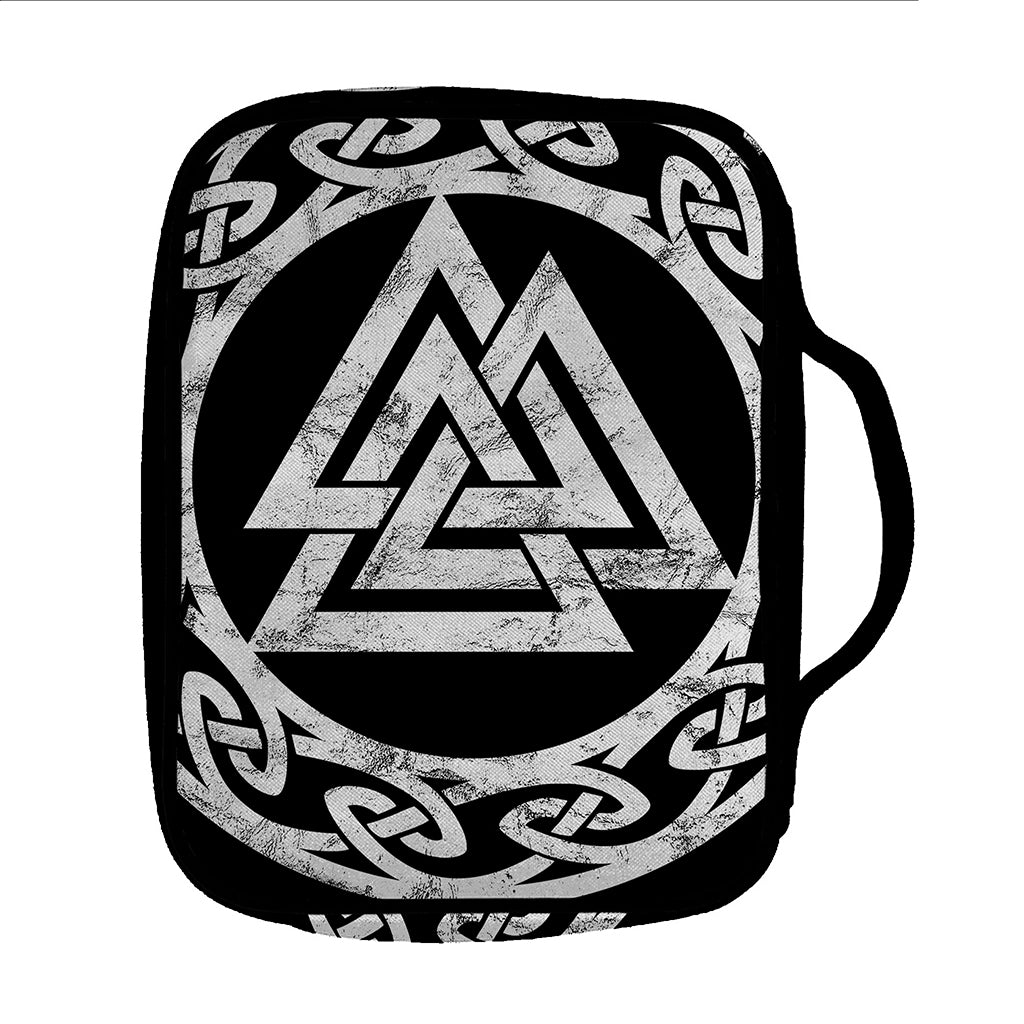 Viking Valhalla Symbol Print Front Pocket Bible Bag