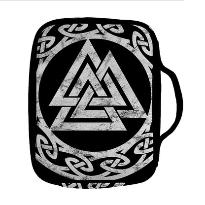 Viking Valhalla Symbol Print Front Pocket Bible Bag