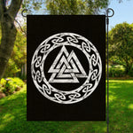 Viking Valhalla Symbol Print Garden Flag