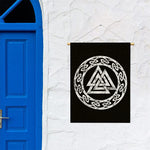 Viking Valhalla Symbol Print Garden Flag