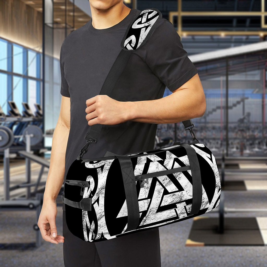 Viking Valhalla Symbol Print Gym Bag