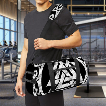 Viking Valhalla Symbol Print Gym Bag