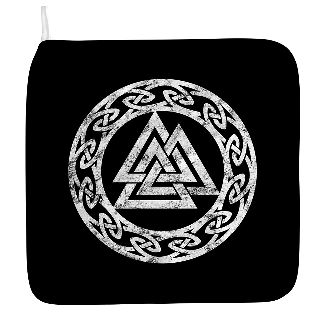 Viking Valhalla Symbol Print Hand Towel