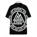 Viking Valhalla Symbol Print Hawaiian Shirt