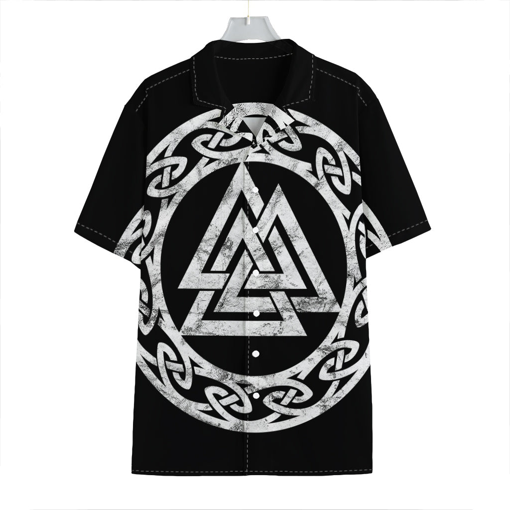 Viking Valhalla Symbol Print Hawaiian Shirt