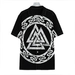 Viking Valhalla Symbol Print Hawaiian Shirt
