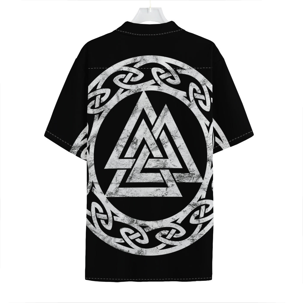 Viking Valhalla Symbol Print Hawaiian Shirt