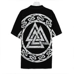 Viking Valhalla Symbol Print Hawaiian Shirt