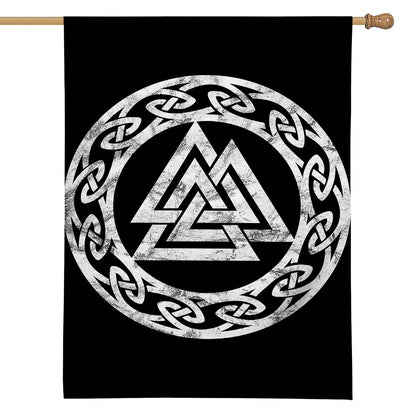 Viking Valhalla Symbol Print House Flag