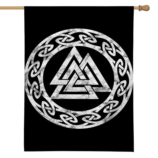 Viking Valhalla Symbol Print House Flag