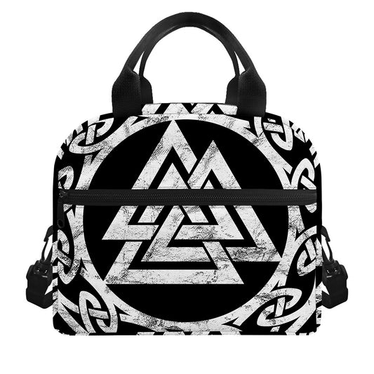 Viking Valhalla Symbol Print Insulated Lunch Bag