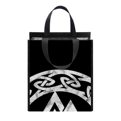 Viking Valhalla Symbol Print Insulated Lunch Tote