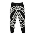 Viking Valhalla Symbol Print Jogger Pants