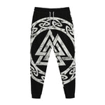 Viking Valhalla Symbol Print Jogger Pants