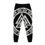 Viking Valhalla Symbol Print Jogger Pants