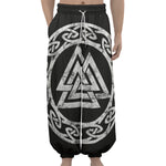 Viking Valhalla Symbol Print Lantern Pants