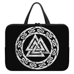 Viking Valhalla Symbol Print Laptop Sleeve With Handle