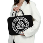 Viking Valhalla Symbol Print Laptop Sleeve With Handle