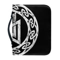 Viking Valhalla Symbol Print Leather Bible Cover