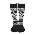 Viking Valhalla Symbol Print Long Socks