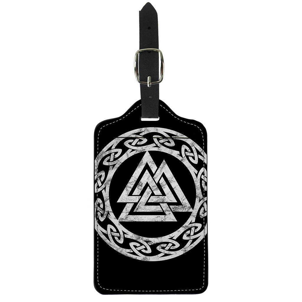 Viking Valhalla Symbol Print Luggage Tag