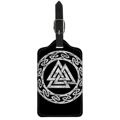Viking Valhalla Symbol Print Luggage Tag