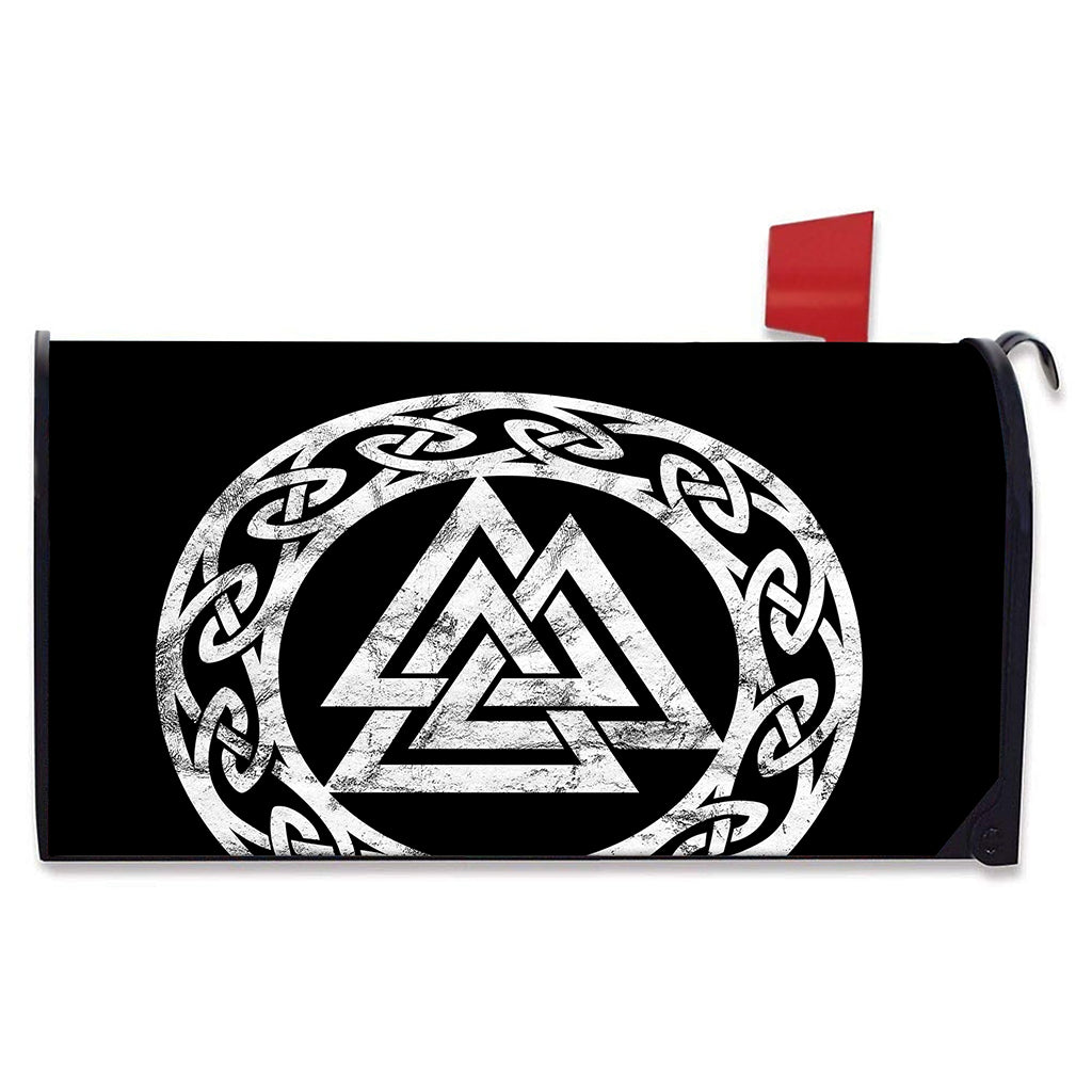 Viking Valhalla Symbol Print Mailbox Cover