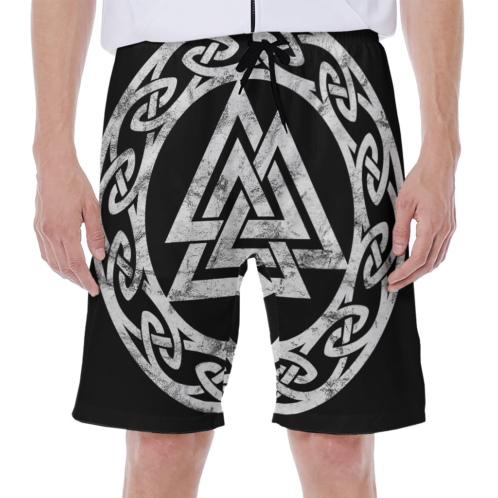 Viking Valhalla Symbol Print Men's Beach Shorts
