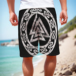 Viking Valhalla Symbol Print Men's Cargo Shorts