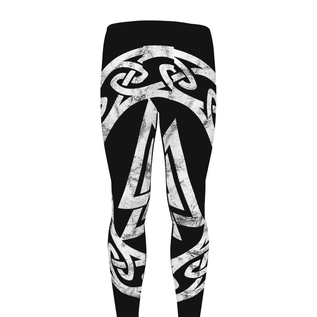 Viking Valhalla Symbol Print Men's leggings