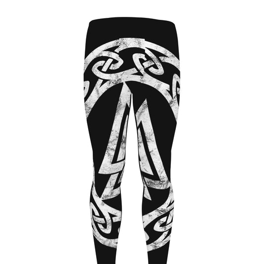 Viking Valhalla Symbol Print Men's leggings