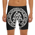Viking Valhalla Symbol Print Men's Long Boxer Briefs