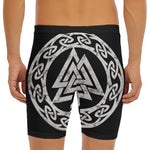 Viking Valhalla Symbol Print Men's Long Boxer Briefs