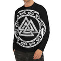 Viking Valhalla Symbol Print Men's Long Sleeve Rash Guard