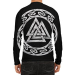 Viking Valhalla Symbol Print Men's Long Sleeve Rash Guard