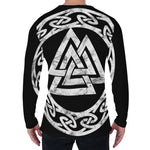 Viking Valhalla Symbol Print Men's Long Sleeve T-Shirt