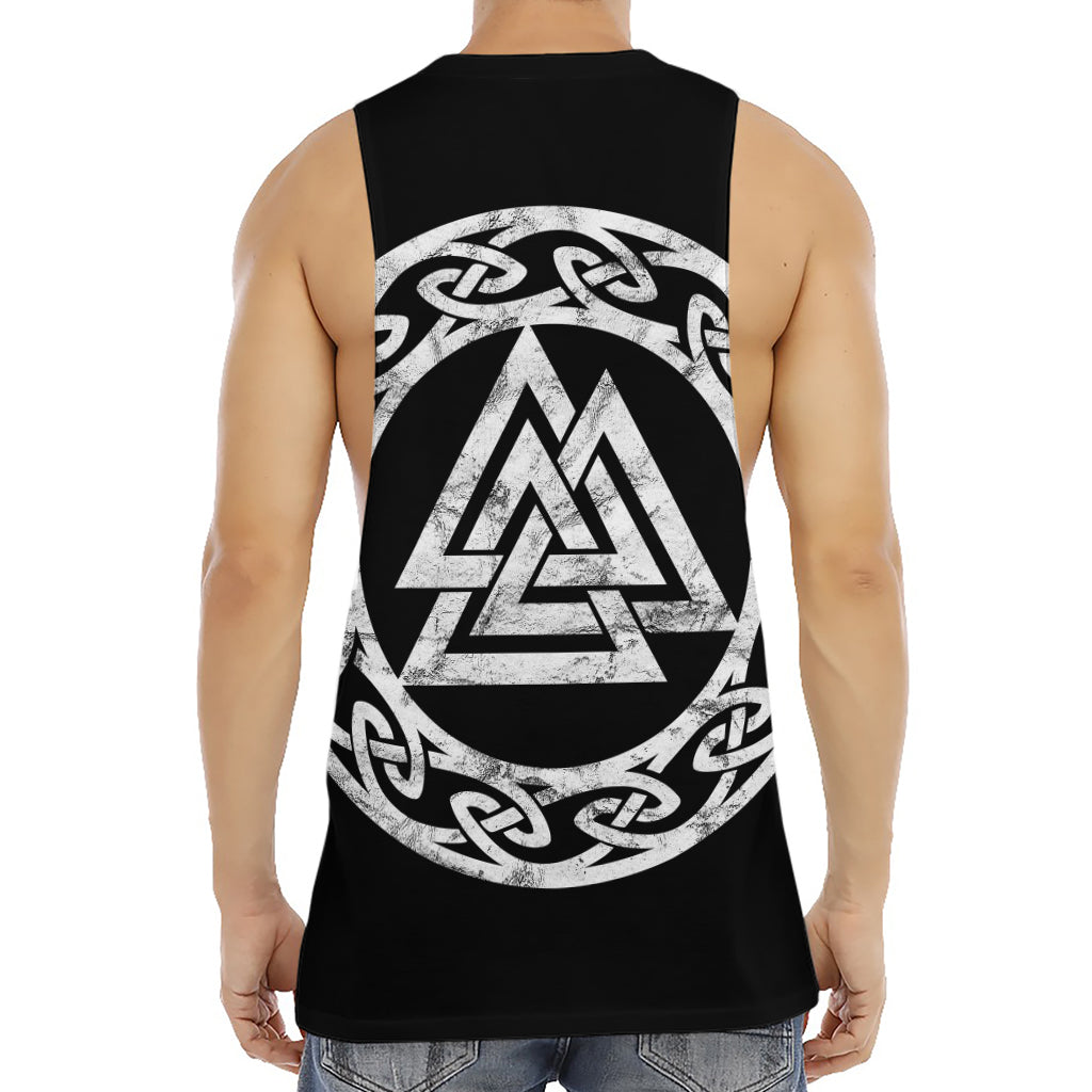 Viking Valhalla Symbol Print Men's Muscle Tank Top