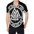 Viking Valhalla Symbol Print Men's Shirt
