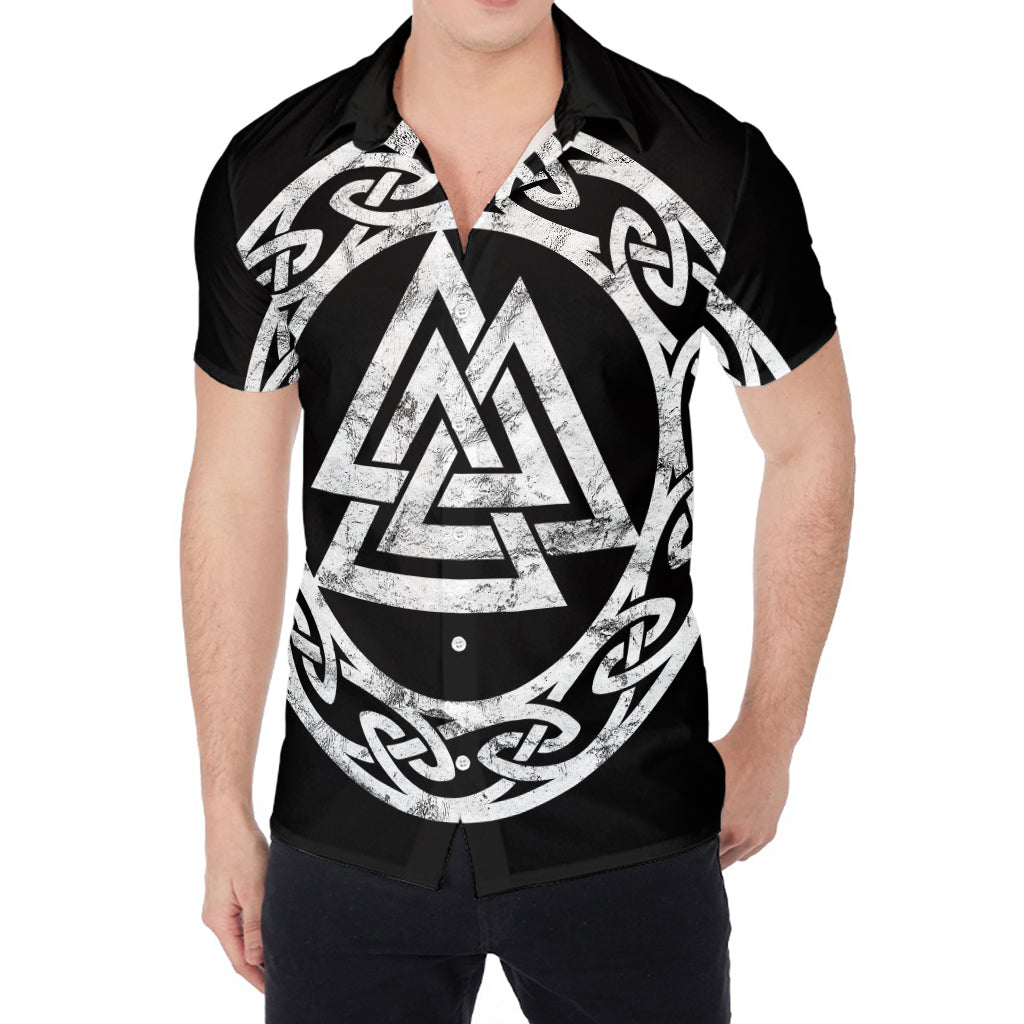 Viking Valhalla Symbol Print Men's Shirt