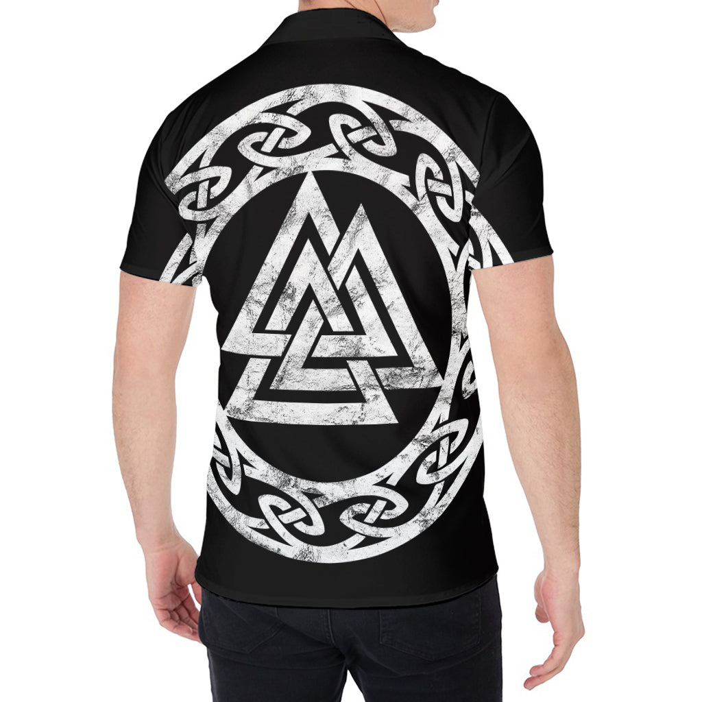 Viking Valhalla Symbol Print Men's Shirt