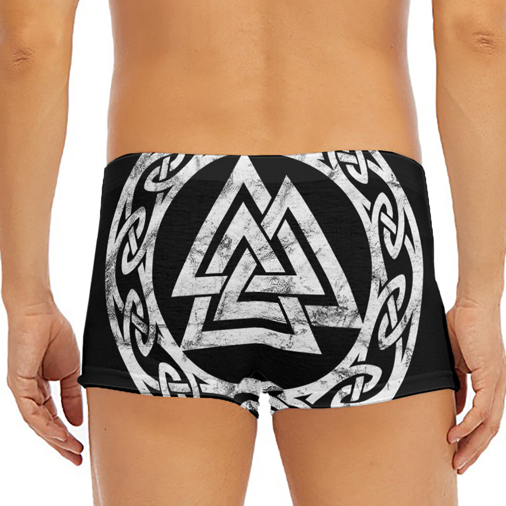 Viking Valhalla Symbol Print Men's Short Boxer Briefs